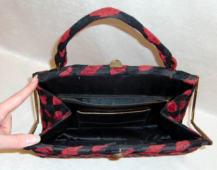 Vintage Lewis Handbag Black Patent Leather La Regale Lord & Taylor Lot 3  Purses
