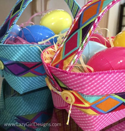 Easter Basket Handle Tutorial for Button Boats - Lazy Girl Designs