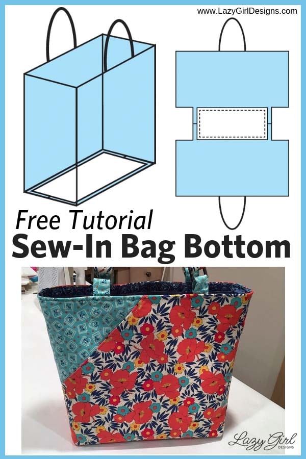 How to Sew a Simple Tote Bag with Flat Bottom and Lining - The
