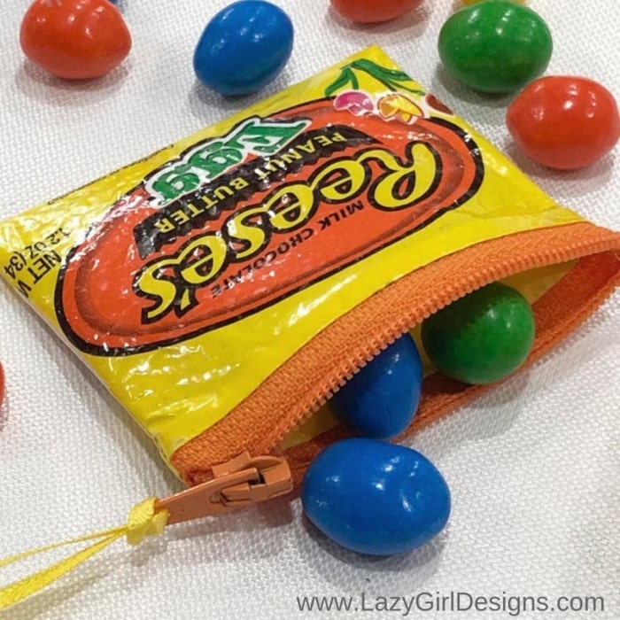 CANDY BAG ZIPPER OR SNAP POUCH